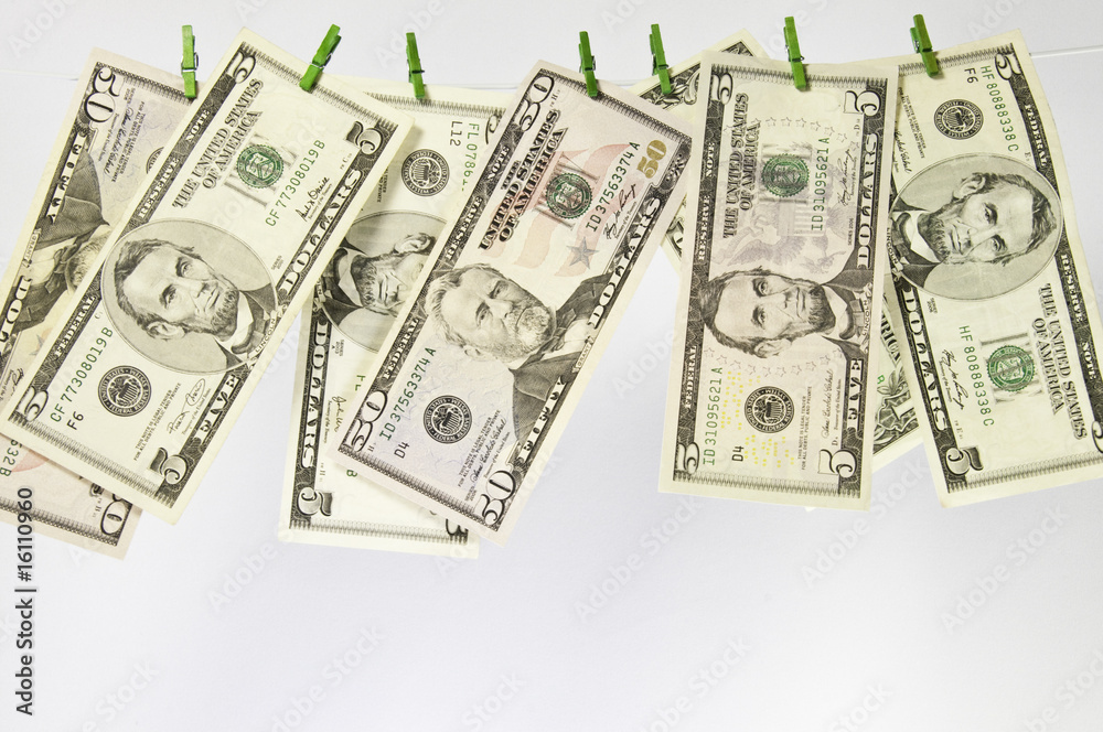 Line of US dollars Line of US dollars