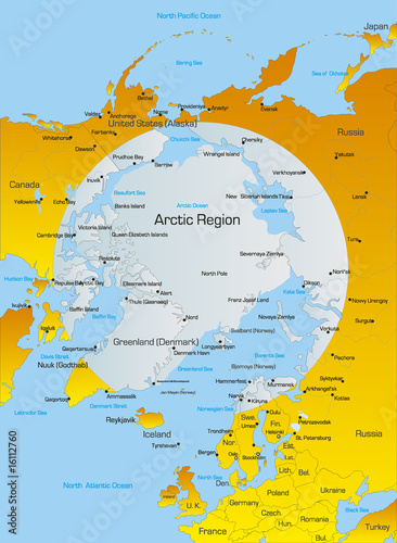 Vector Color Illustration of North pole