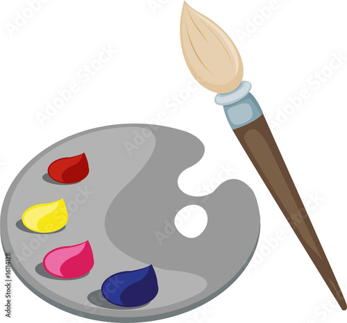 palette and paintbrush