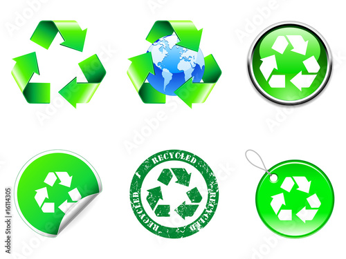 Recycle symbols.