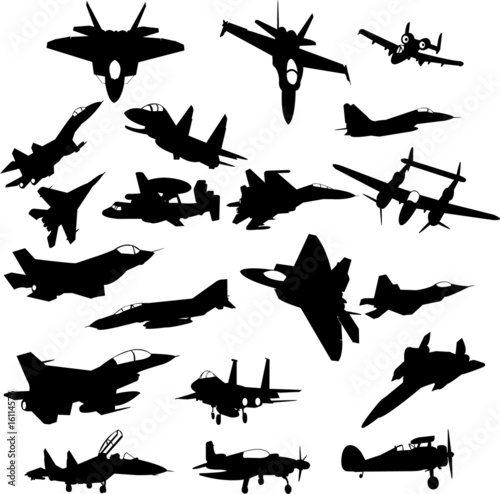military plane - vector