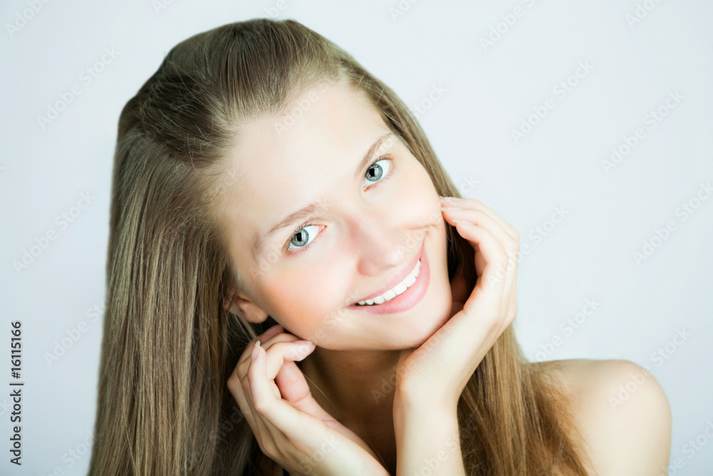 Close-up portrait of sexy caucasian young woman Close-up portrait of sexy caucasian young woman