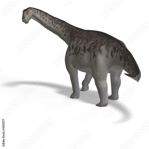 giant dinosaur camasaurus With Clipping Path over white