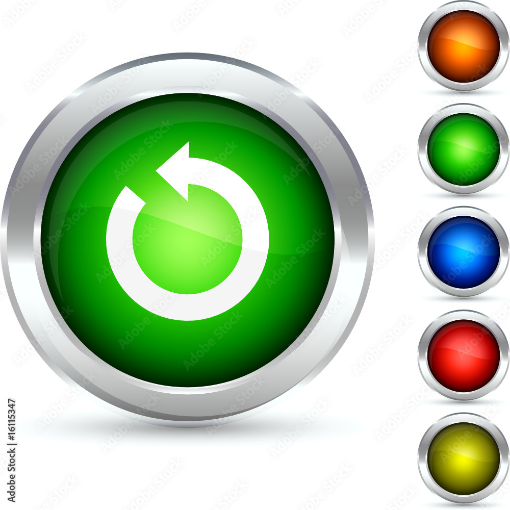 Refresh detailed button. Vector illustration Refresh detailed button. Vector illustration