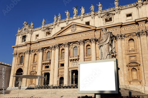 The St. Peter's Basilica of Vatican.