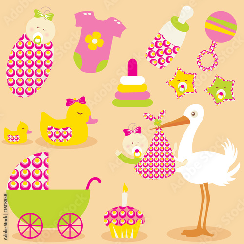 Cute Baby Girl Icons