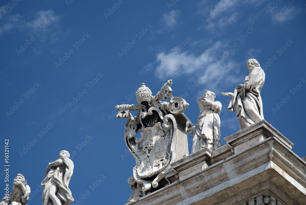 Roma, piazza San Pietro, veduta del porticato