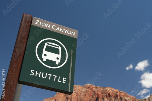 Zion Parc, Colorado - arrêt du shuttle