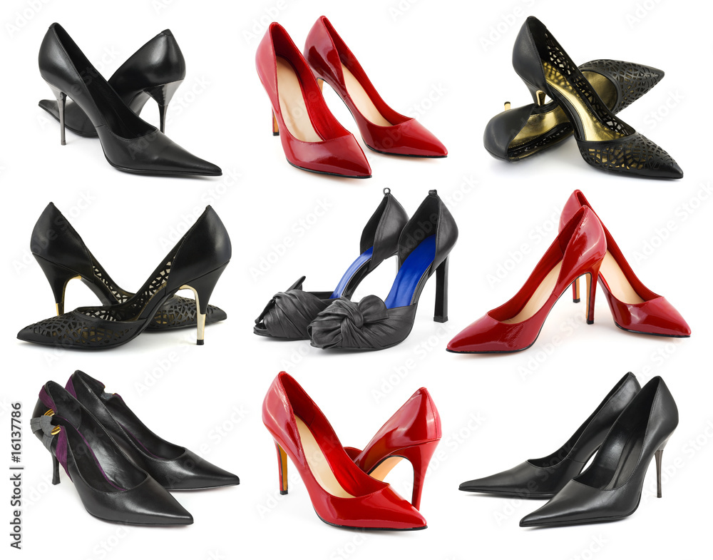 Collection of woman shoes Collection of woman shoes
