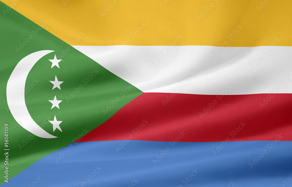 Obraz premium Flagge der Komoren