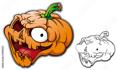 mascotte citrouille