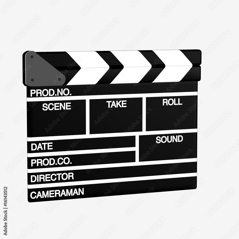 Obraz premium movie clapper
