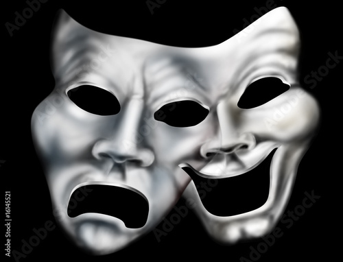 Merging theater masks