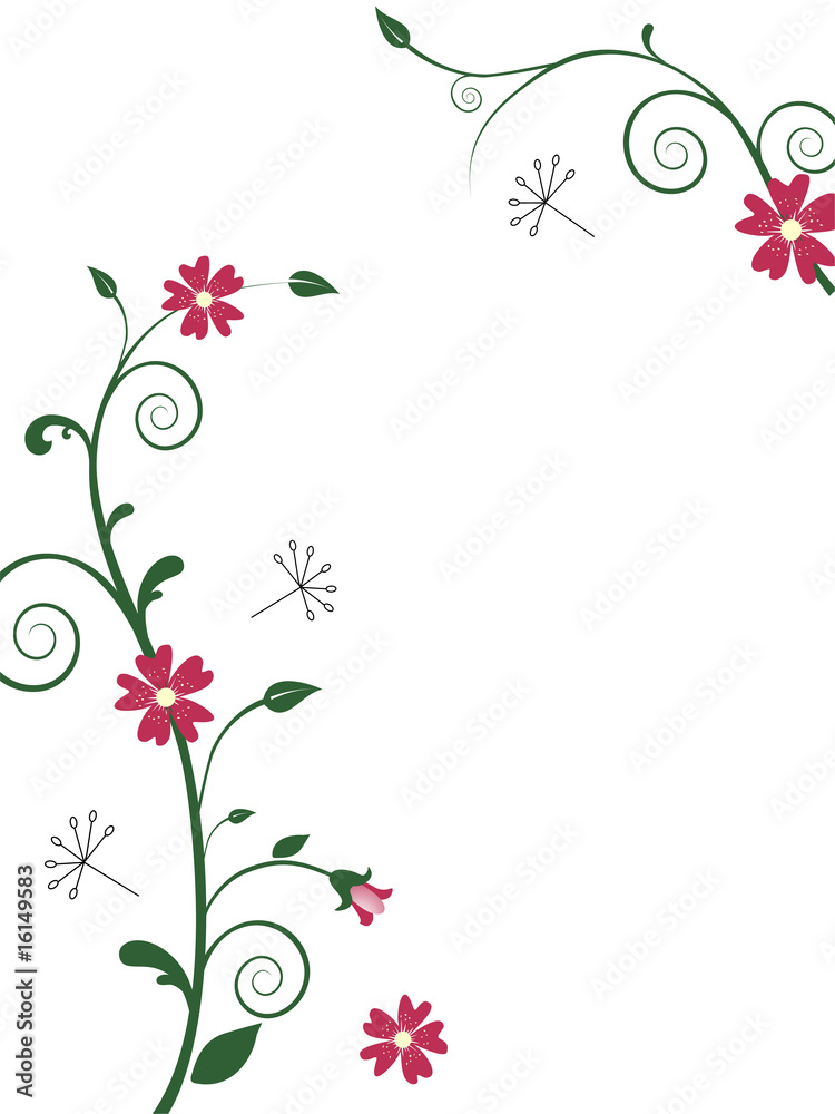 florale ranken und blüten florale ranken und blüten
