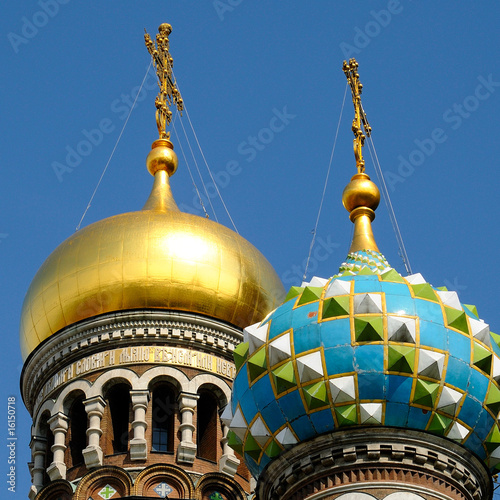 Eglise du saint sauveur sur le sang versé à Saint Petersbourg photo