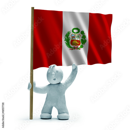 peru 2 flagge staunen