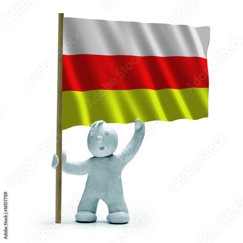 Südossetien flagge staunen