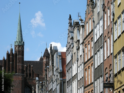 Gdansk, Fassaden in der Frauengasse