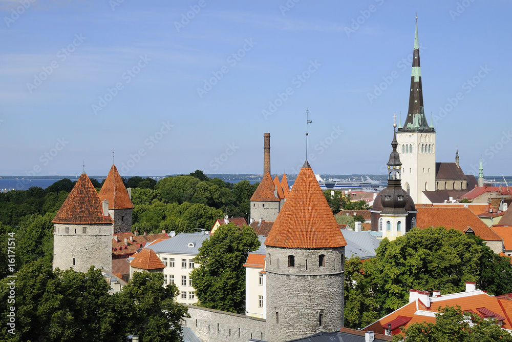 Vue générale sur Tallinn