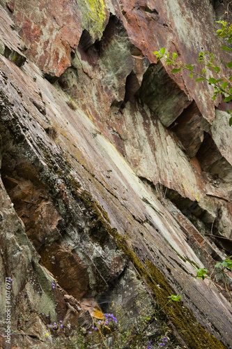 Rockwalls in the mountains-vertical