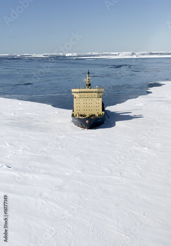 Icebreaker on Antarctica