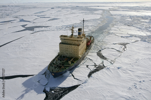 Icebreaker on Antarctica