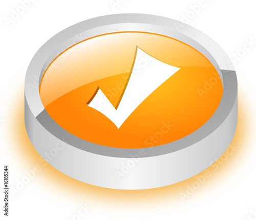 Button haken orange