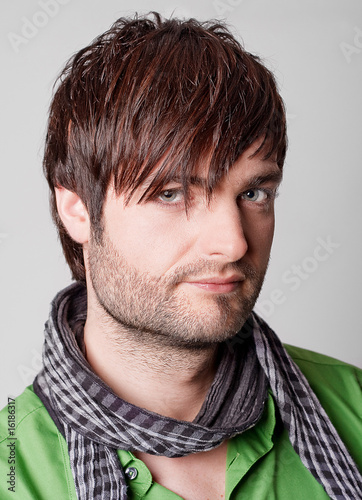 man hairdressing