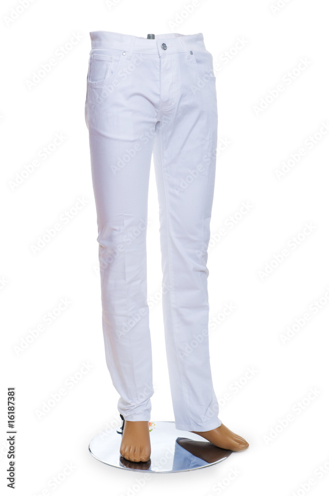 Woman trousers isolated on the white Woman trousers isolated on the white