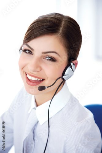 Plakat smiling secretary