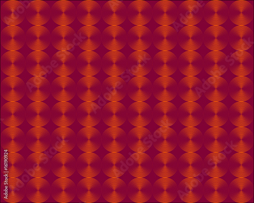 Hintergrundbild aus vielen orangen Kreislinien