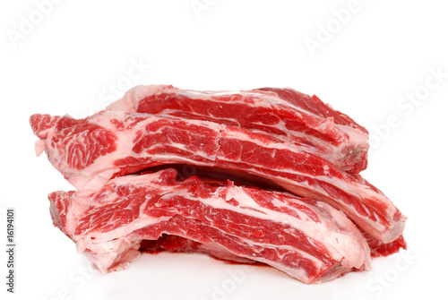 Raw Beef spare ribs