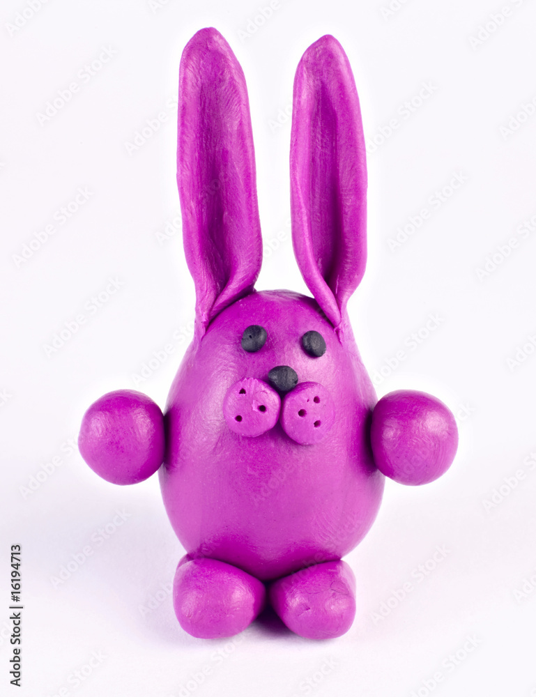 Fototapeta premium Plasticine rabbit