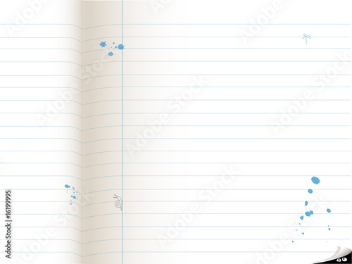 cahier ouvert