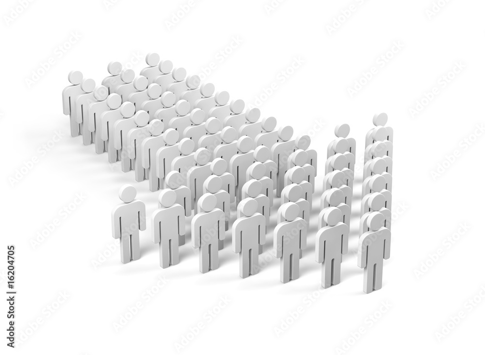 Fototapeta premium Teamwork. 3d image.