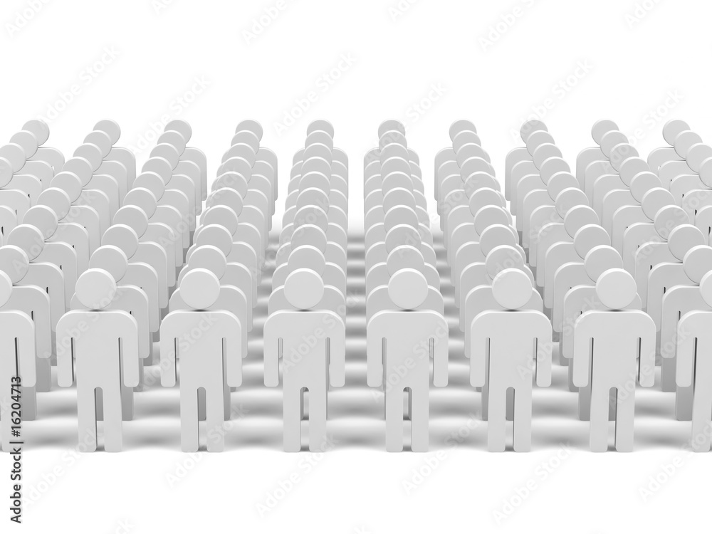 Fototapeta premium Teamwork. 3d image.