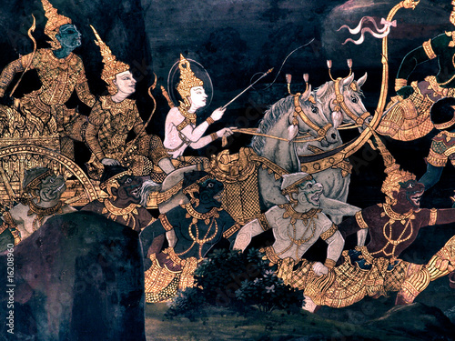 King palace - Ramayana murals nb.12