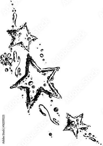 Wasser, Sterne, Wassertropfen