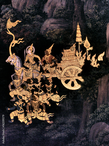 King palace - Ramayana murals nb.9