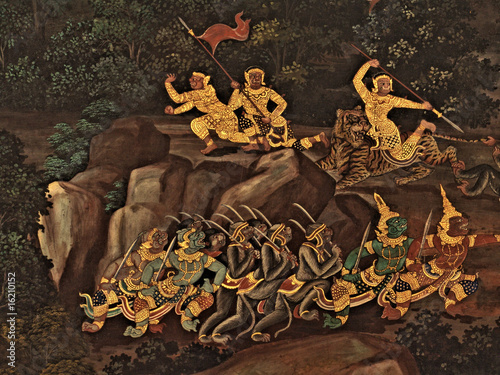 King palace - Ramayana murals nb.4