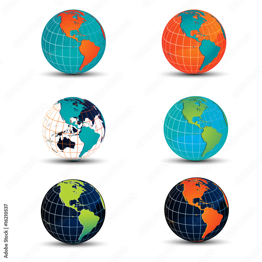 Vector globe variations