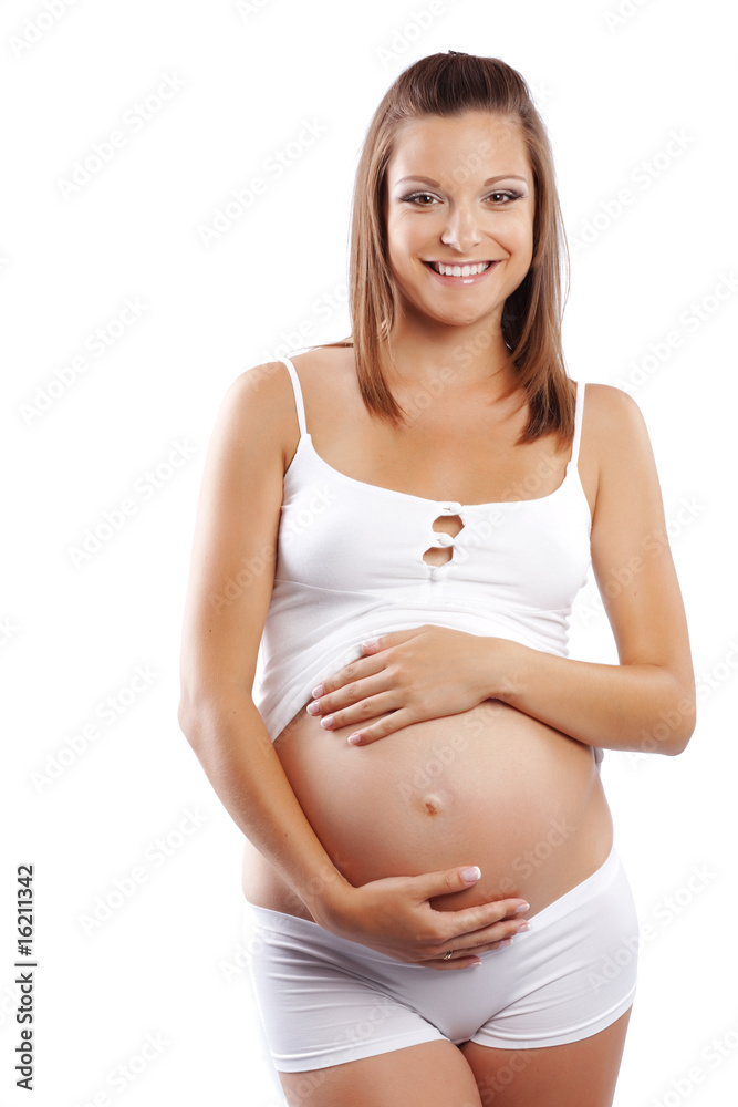 Happy pregnant woman Happy pregnant woman