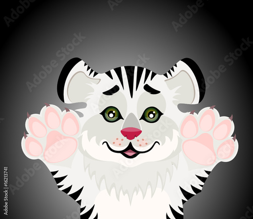 Lovely tiger toddler