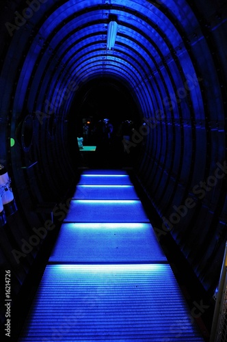Fotografie Blauer Tunnel