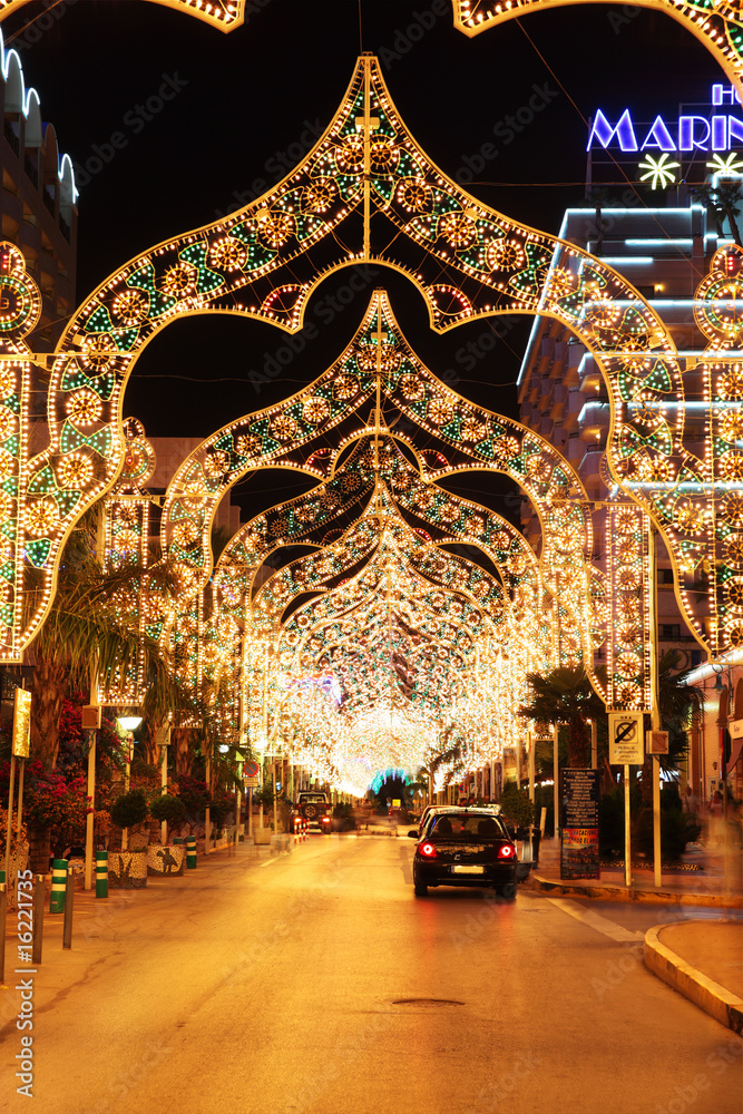 Obraz premium Fiestas en la ciudad