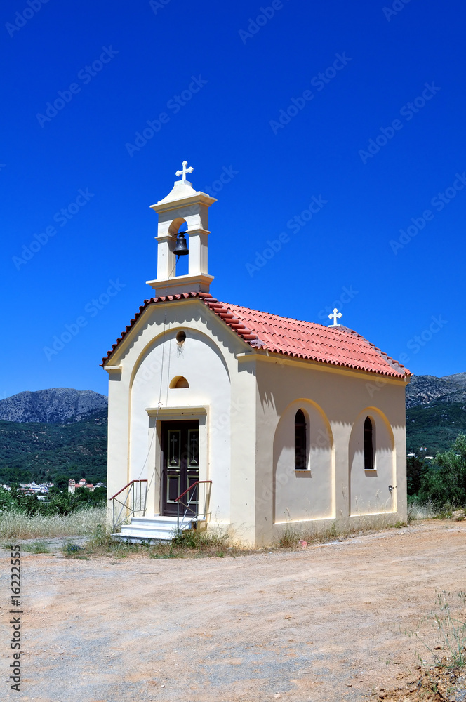 Greek orthodox chapel in the mountains of Crete.