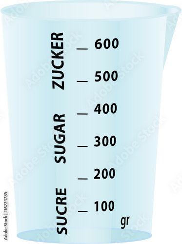 verre doseur sucre