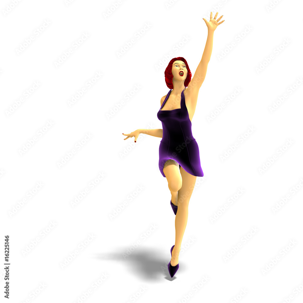 Obraz premium attractive cartoon female