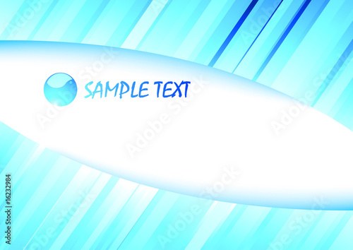 Business card - blue concept with sample text