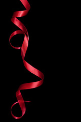 Red Ribbon on Black
